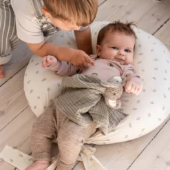 Ammepude Økologisk Bomuld Cream Stripe