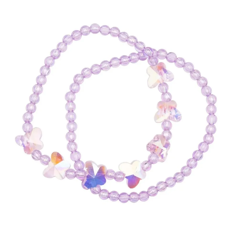 Armbånd Shimmer Butterfly Lilla