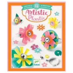 Artistic Plastic DIY Smykkesæt med Ringe
