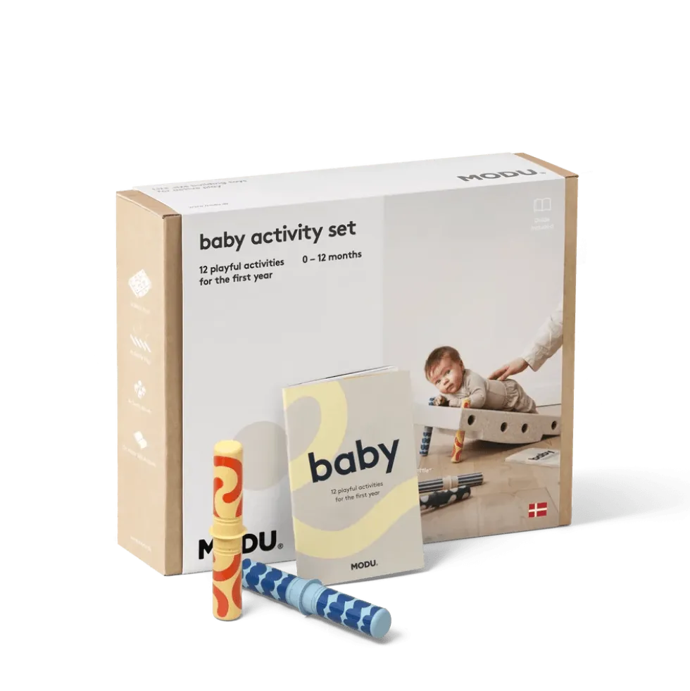 Baby Aktivitets Sæt Sand Grey/Honey Yellow (10 dele)