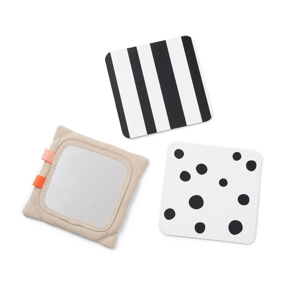 Baby Contrast Kort Holder Deer Friends Sand