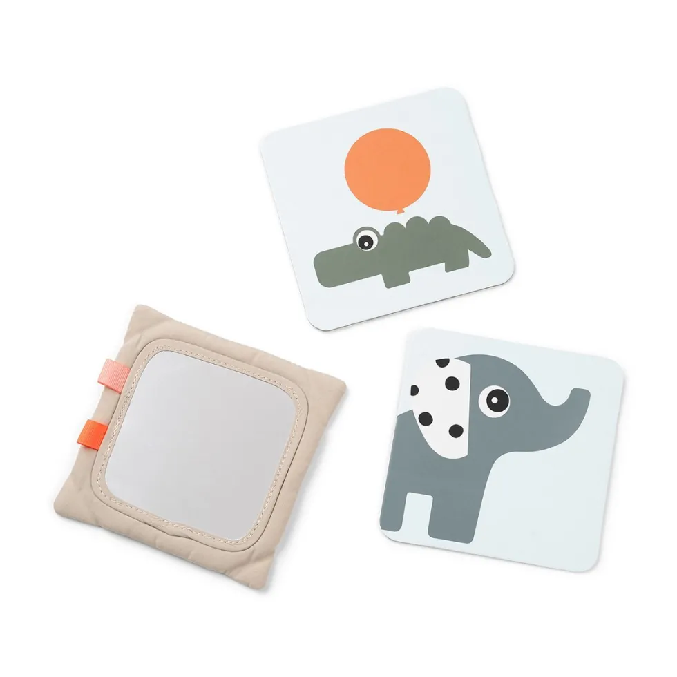 Baby Contrast Kort Holder Deer Friends Sand