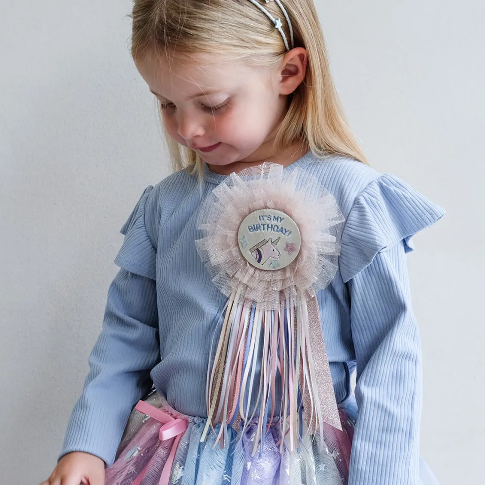 Badge Birthday Unicorn Celeste