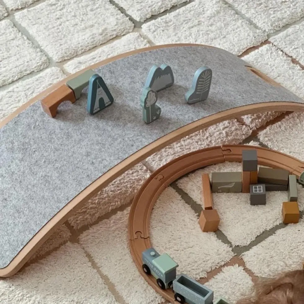 Balancebræt Med Filt Major Arc Gul