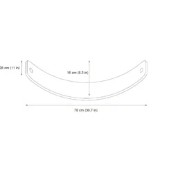 Balancebræt Med Filt Major Arc Gul
