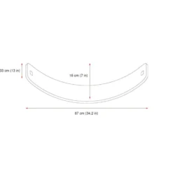 Balancebræt Med Filt Perfect Arc Mørkebrun