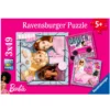 Barbie puslespil 3 x 49 brikker