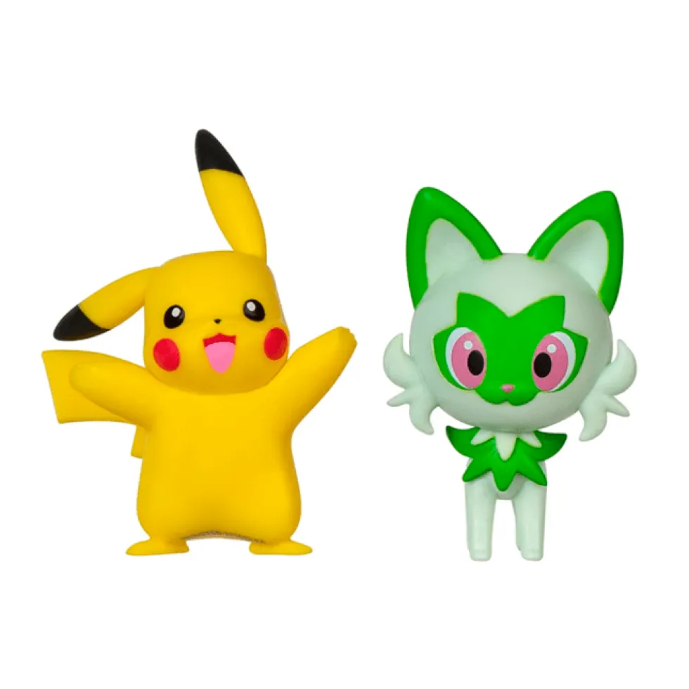 Battle Figurer Pikachu Og Sprigatito