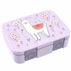 Bento COMPACT Madkasse Lilla Lama (1l)