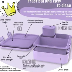 Bento COMPACT Madkasse Lilla Havfrue (1l)