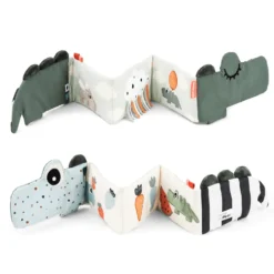 Blød Folde-Ud Bog Croco Green