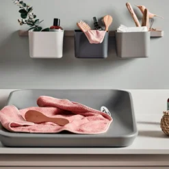 Bokse 3 Pk. Med 1 Lang Skinne Og 1 Kort Skinne Dusty Grey