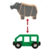 BRIO safari næsehornstog