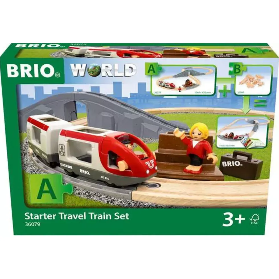 BRIO Startsæt med passagertog