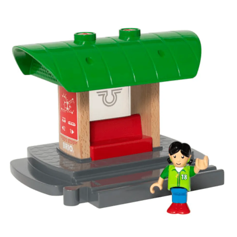 BRIO togstation med lydoptager
