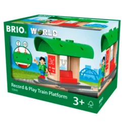 BRIO togstation med lydoptager