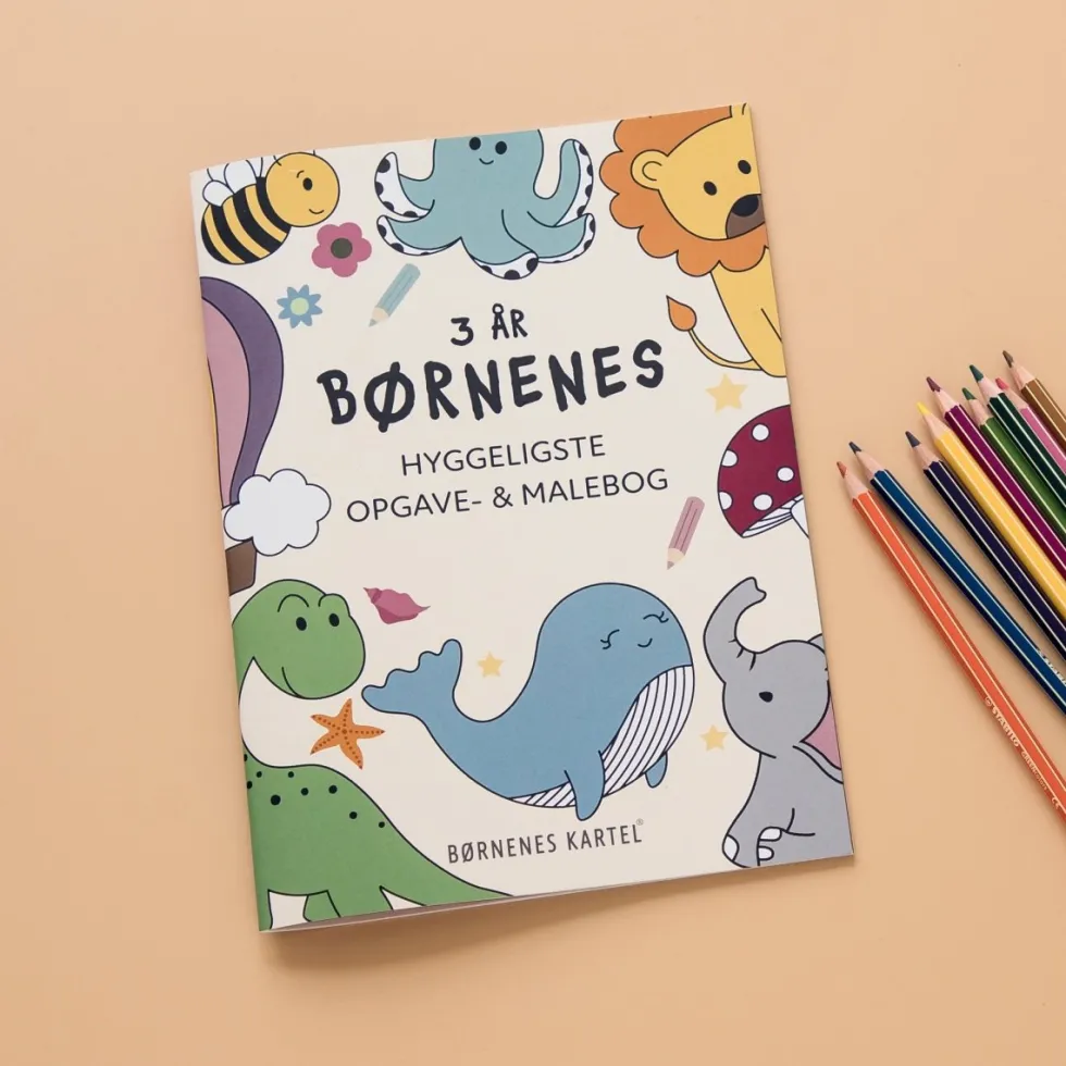 Børnenes hyggeligste malebog, 3 år