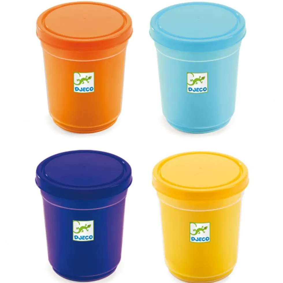 4 Bøtter Modellervoks i Naturfarver