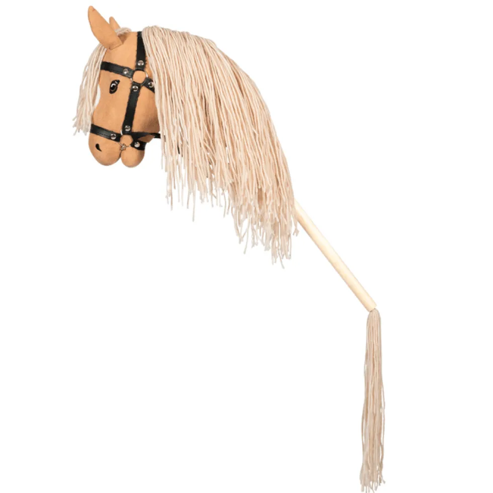 by ASTRUP Kæphest m.åben mund og hale, beige