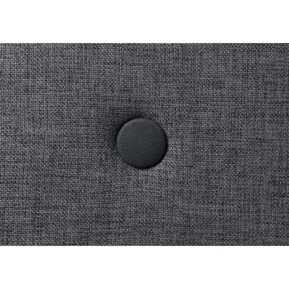 byKlipKlap 3-fold sofa, 140 cm blågrå m grå knap