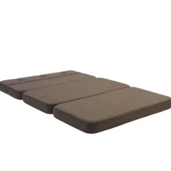 by KlipKlap 3-fold sofa, 140 cm brun med sand knapper