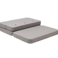 byKlipKlap 3-fold sofa, 120 cm multigrå m grå knap