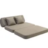 by KlipKlap 3-fold sofa, 120 cm sand med sand knapper
