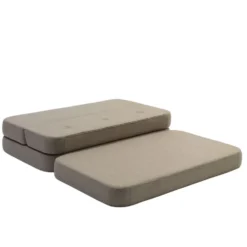 by KlipKlap 3-fold sofa, 120 cm sand med sand knapper