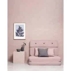byKlipKlap 3-fold sofa, 120 cm soft rose