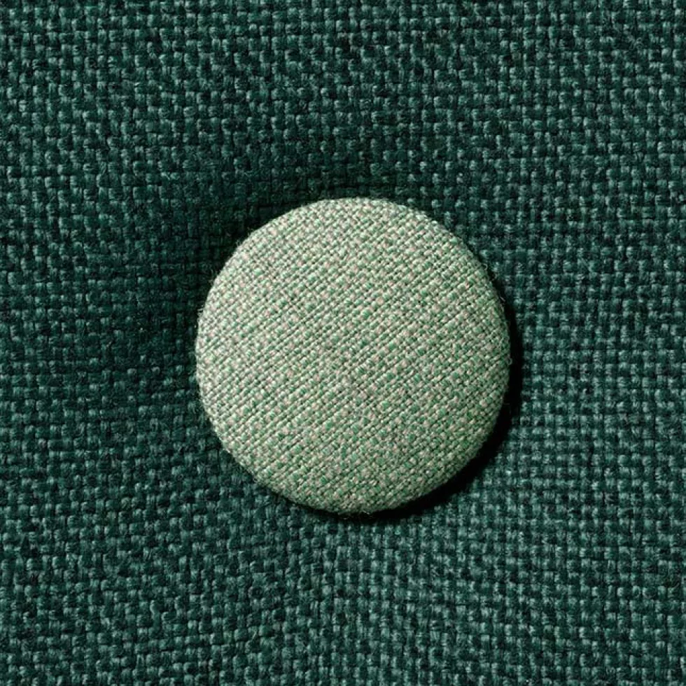 by KlipKlap 3 Fold sofa dyb grøn med lys grøn knap