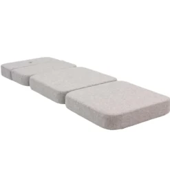 by KlipKlap 3 Fold sofa single soft, beige med sand knap