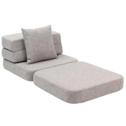 by KlipKlap 3 Fold sofa single soft, beige med sand knap
