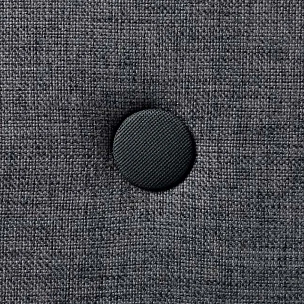 by KlipKlap 3 Fold sofa single soft, blågrå med grå knap
