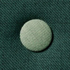 by KlipKlap 3 Fold sofa single soft, dyb grøn med lys grøn knap