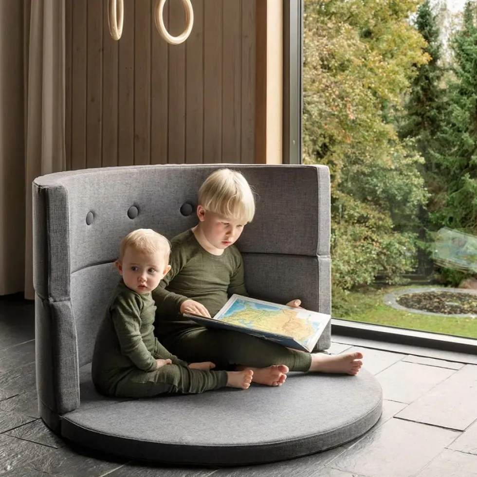 By klipklap KK play fold circle Blue grey w. grey