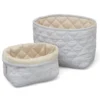 Cam Cam Quiltet Opbevaringskurve, 2 Stk - Classic Stripes Blue