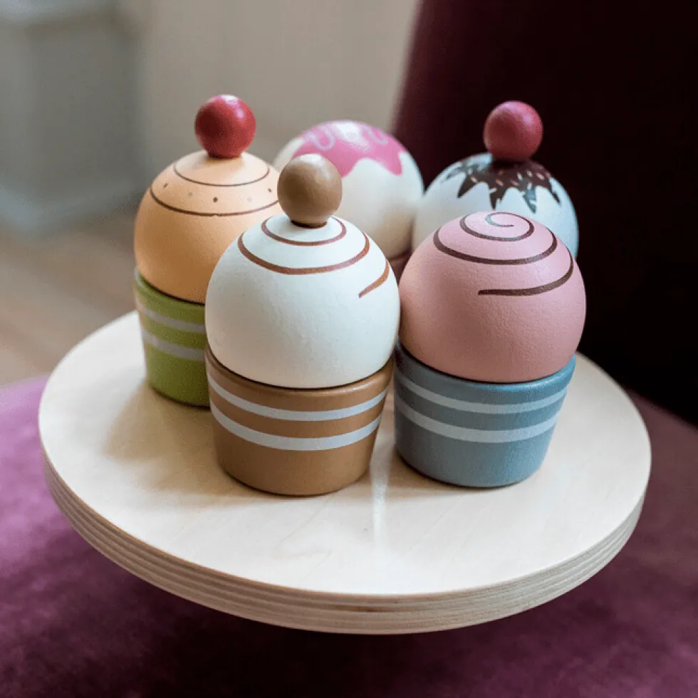 Cupcakes på Kagefad Legemad