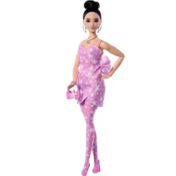 Deluxe Style Pink Denim Star Wrap Asian