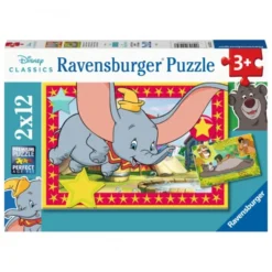 Disney dyr puslespil, 2x 12 brikker