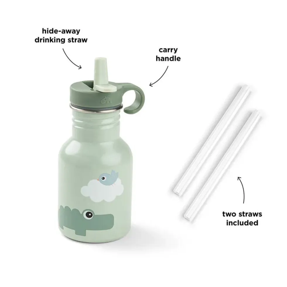 Drikkeflaske I Rustfrit Stål Playground Grøn (350 ml)