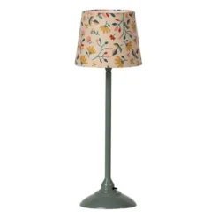 Dukkehus Lampe Med Lys Mørk Mint