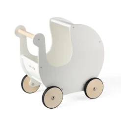 Dukkevogn i Træ i Classic White