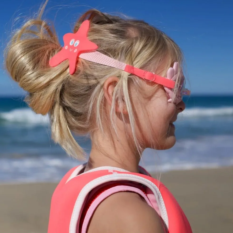 Dykkerbriller med Havfruen Melody i Neon Strawberry