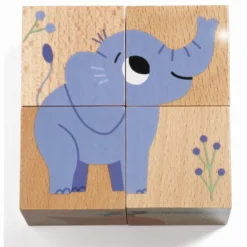 Elefant & Co Billedklodser i Træ