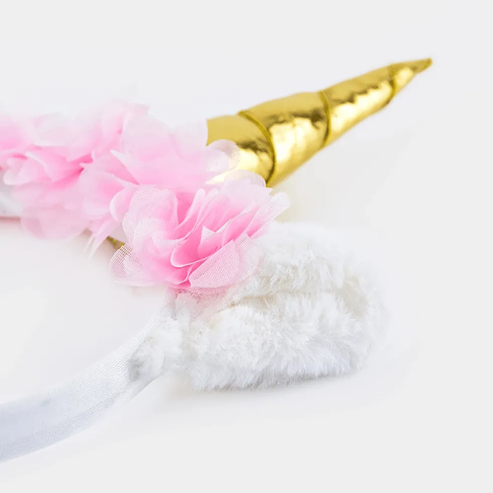 Enhjørninge Diadem Med Blomster