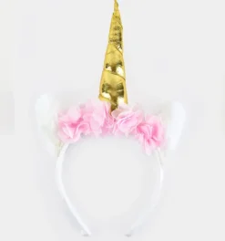 Enhjørninge Diadem Med Blomster