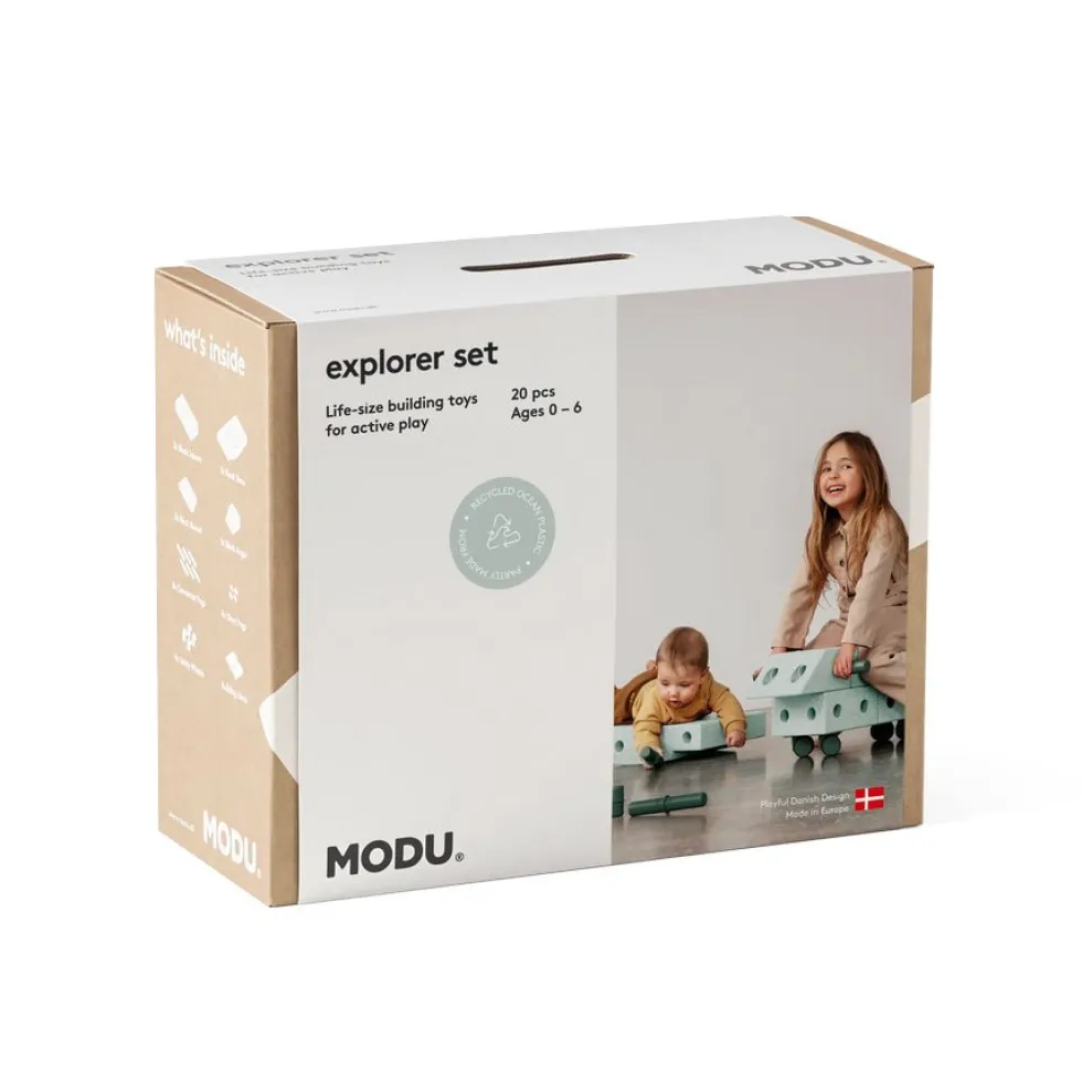 Explorer Sæt Ocean Mint/Forest Green (19 dele)