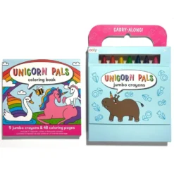 Farvekridt Og Malebog Unicorn Pals Carry Along
