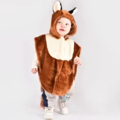 Fluffy Ræve Kappe Udklædning