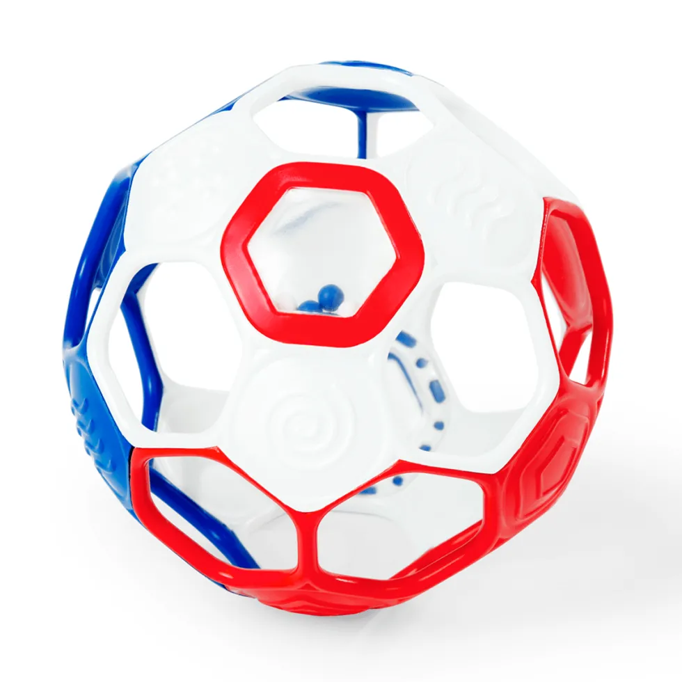 Fodbold Rød/Hvid/Blå